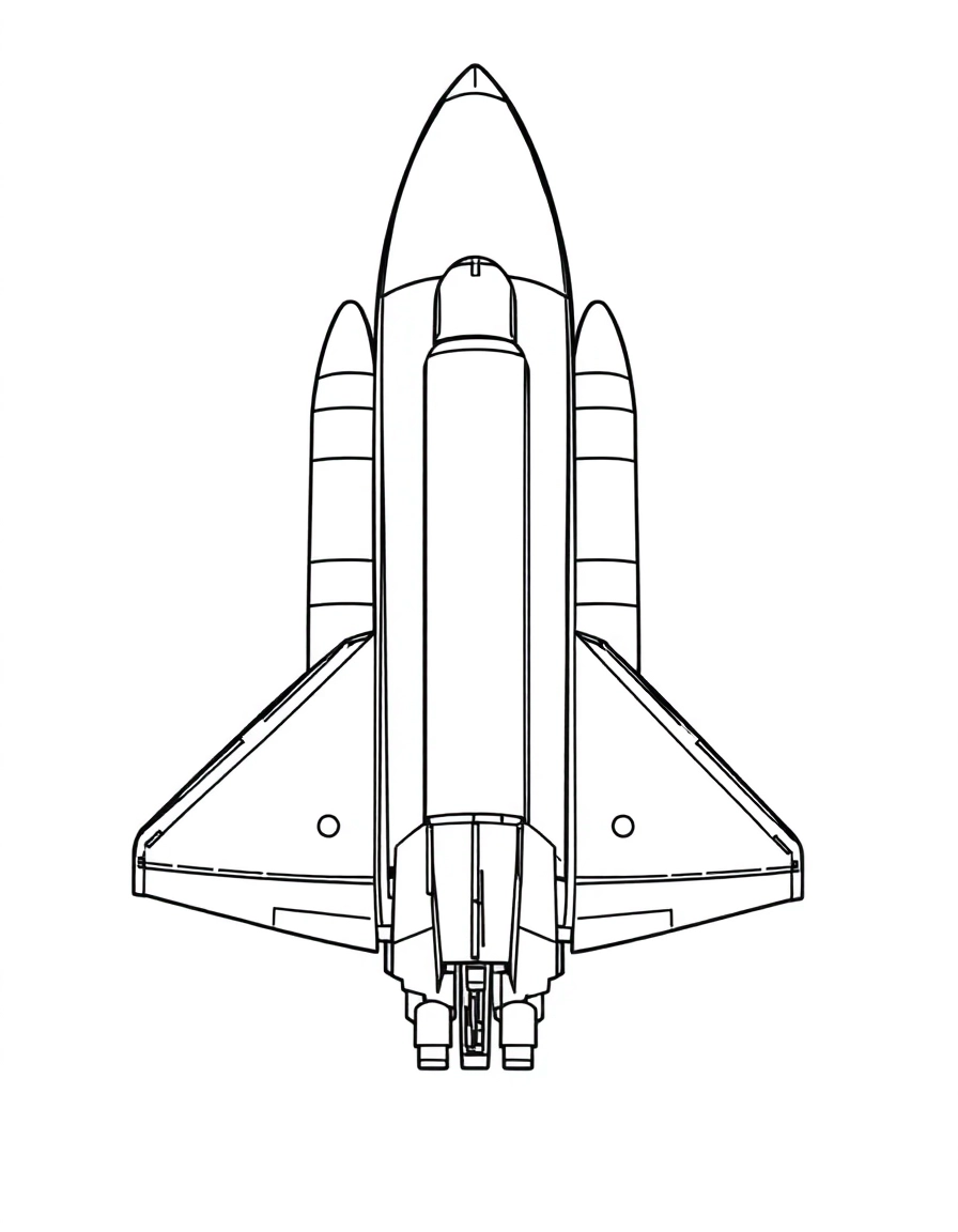A large, detailed space shuttle.
