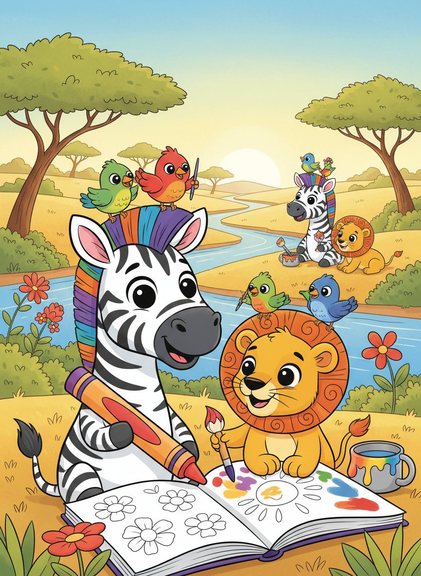 Default Book Covers coloring page preview