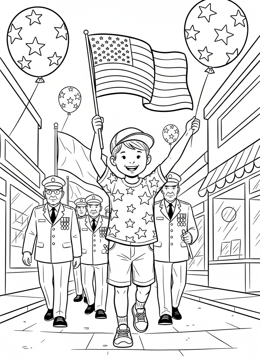 Memorial Day coloring page